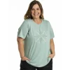 Gozzip GBirka - Mintgrøn t-shirt med print G251019 Green fra Gozzip