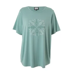 Gozzip GBirka - Mintgrøn t-shirt med print G251019 Green fra Gozzip