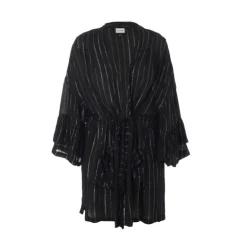 Gozzip GBlerta Cardigan - Sort cardigan med sølvtråde G242082 Black fra Gozzip