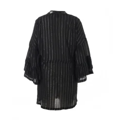 Gozzip GBlerta Cardigan - Sort cardigan med sølvtråde G242082 Black fra Gozzip
