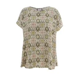 Gozzip GDorthea Blouse - Grøn printet bluse G252044 Green Print fra Gozzip