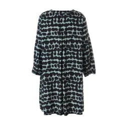 Gozzip GFreia Tunic - Sort/mintgrøn printet tunika G245059 Aqua animal fra Gozzip