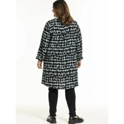 Gozzip GFreia Tunic - Sort/mintgrøn printet tunika G245059 Aqua animal fra Gozzip