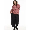 Gozzip GGabriella Blouse - Rød printet bluse G246039 Red Print fra Gozzip