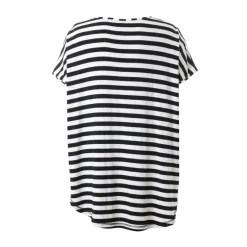 Gozzip GGitte T-shirt - Blå/hvid stribet G252082 Navy fra Gozzip