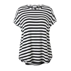 Gozzip GGitte T-shirt - Sort/hvid stribet G252082 Black fra Gozzip