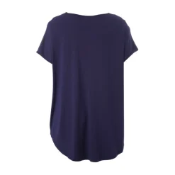 Gozzip GGitte T-shirt v/print - Blå t-shirt G252088 Navy fra Gozzip