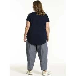 Gozzip GGitte T-shirt v/print - Blå t-shirt G252088 Navy fra Gozzip