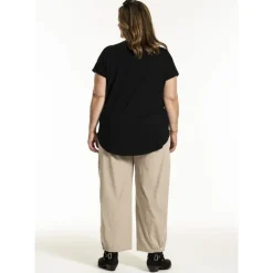 Gozzip GGitte T-shirt v/print - Sort t-shirt G252088 Black fra Gozzip