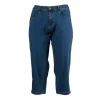 Gozzip GIrene Pants - Blå denim 7/8 del buks G251029 Dark Blue Denim fra Gozzip