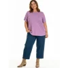 Gozzip Gitte T-shirt - Lilla t-shirt 9905 Orchid fra Gozzip