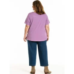 Gozzip Gitte T-shirt - Lilla t-shirt 9905 Orchid fra Gozzip