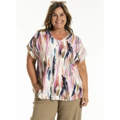 Gozzip GJean Blouse - Multifarvet bluse G252055 Multi Color Print fra Gozzip