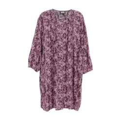 Gozzip GJohanne Shirt Tunic - Lilla printet tunika G251004 Orhid fra Gozzip