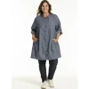 Gozzip GJytta Tunic - Blå/hvid stribet tunika G252067 Denim Blue fra Gozzip