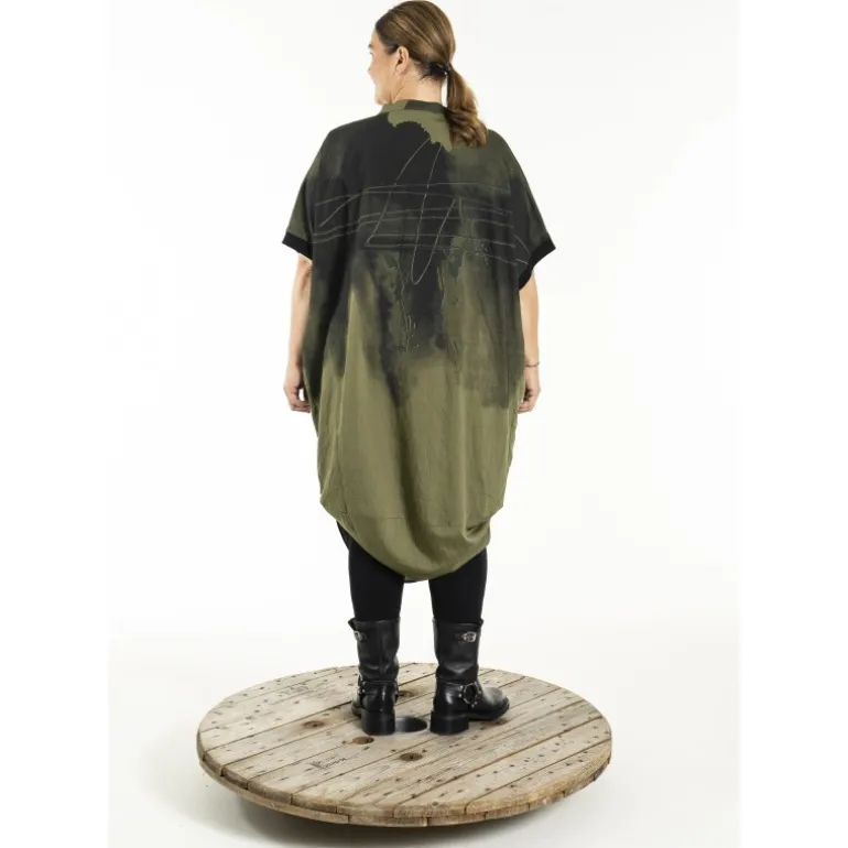 Gozzip GKara Dress - Grøn kjole G252202 Olive fra Gozzip