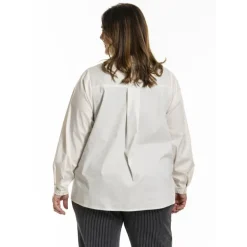 Gozzip GKarina Shirt with stones - Råhvid skjorte med sten G246037 Off-White fra Gozzip