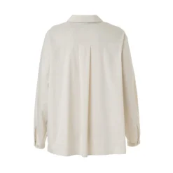 Gozzip GKarina Shirt with stones - Råhvid skjorte med sten G246037 Off-White fra Gozzip