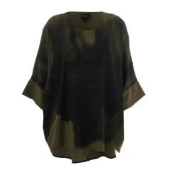 Gozzip GKleo Blouse - Grøn printet bluse G252208 Olive fra Gozzip
