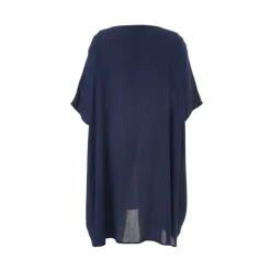 Gozzip GSofie Oversize Tunic - Blå tunika med Lurex stribe G246054 Blue fra Gozzip