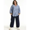 Gozzip GSvanhildr Blouse - Blå printet bluse G252068 Blue fra Gozzip