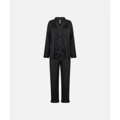 HYPEtheDetail Satin Pyjamas - Sort logo pyjamas 3-800-43 Black fra HYPEtheDETAIL