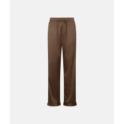 HYPEtheDetail Satin Pyjamas - Brun logo pyjamas 3-800-43 Brown fra HYPEtheDETAIL