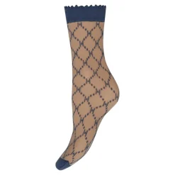 HYPEtheDETAIL socks LOGO Ankel strømpe med blåt logo 21013 fra HYPEtheDETAIL