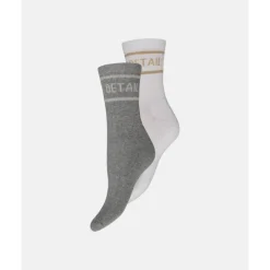 HYPEtheDetail Tennis sock 2 pack - Hvid/Grå tennissokker 3-21491-8000 fra HYPEtheDETAIL