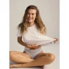 JBS of DK Basic Tee - Hvid bambus t-shirt 11230-2 White fra JBS of Denmark - Dame