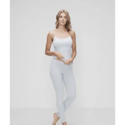 JBS of DK Top narrow straps - Lysegrå bambus top m/smal strop 11230-19 Light grey melange fra JBS of Denmark - Dame