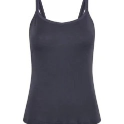 JBS of DK top narrow straps - Grå uld undertrøje med smalle stropper 1221-19 Dark Grey Melange fra JBS of Denmark - Dame