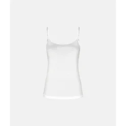 JBS of DK Top narrow straps - Hvid bambus top m/smal strop 11230-19 White fra JBS of Denmark - Dame