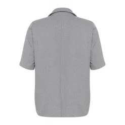 Kaffe Curve  KAida Blazer - Grå blazer 10582460 Grey Melange fra Kaffe Curve