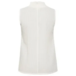 Kaffe Curve KCalana top - Råhvid top med smock 10582299 Chalk fra Kaffe Curve