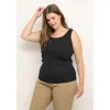 Kaffe Curve KCcarina Tank Top - Sort top 10581396 Black Deep fra Kaffe Curve