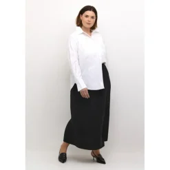 Kaffe Curve KCelna Shirt - Hvid skjorte med broderi 10582706 Optical White fra Kaffe Curve