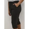 Kaffe Curve KCjenna Belt Capri Pants - 10582427 Black Deep fra Kaffe Curve