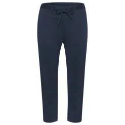 Kaffe Curve KCjenna Belt Pant - Marineblå buks med bælte 10582254 Midnight Marine fra Kaffe Curve