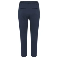 Kaffe Curve KCjenna Belt Pant - Marineblå buks med bælte 10582254 Midnight Marine fra Kaffe Curve