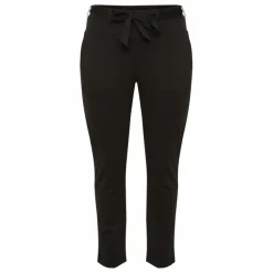 Kaffe Curve KCjenna Belt Pant - Sort buks med bælte 10582254 Black Deep fra Kaffe Curve
