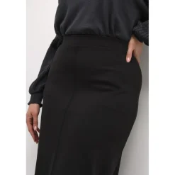 Kaffe Curve KCJenna Jersey Skirt - Sort nederdel 10502565 Black Deep fra Kaffe Curve