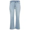Kaffe Curve KCkanna Flora Flared Jeans 10581618 Light Blue Washed Denim fra Kaffe Curve