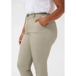 Kaffe Curve KCleana 7/8 Chino Pants - Grå bukser 10581546 Elephant Skin fra Kaffe Curve