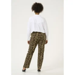 Kaffe Curve KCleonoma Jenas - Jeans med leopard print 10583076 Naturel Leopard Print fra Kaffe Curve