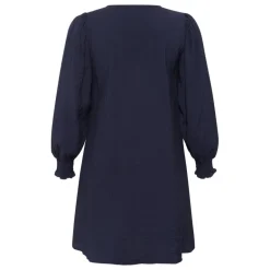 Kaffe Curve KClinna Dress - Marineblå kjole 10582871 Midnight Marine fra Kaffe Curve