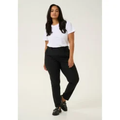 Kaffe Curve KClora Pants - Sort buks 10582651 Black Deep fra Kaffe Curve