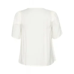 Kaffe Curve KCmirana Blouse - Hvid bluse 10582711 Chalk fra Kaffe Curve