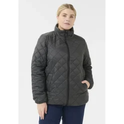 Kaffe Curve KCmoreen Jacket - Koksgrå overtøjsjakke 10582916 Black Oyster fra Kaffe Curve