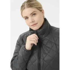 Kaffe Curve KCmoreen Jacket - Koksgrå overtøjsjakke 10582916 Black Oyster fra Kaffe Curve
